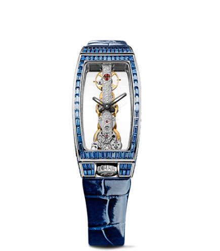 Review Replica Corum Golden Bridge Miss White Gold Baguette Watch B113/01066 - 113.143.69/0083 0000